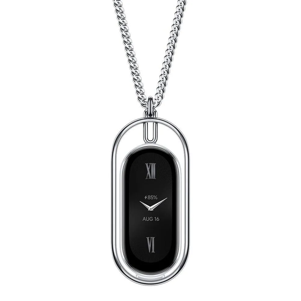 Xiaomi Smart Band 9 Sophisticated Accessory Pendant / Cuban link Bracelet Silver