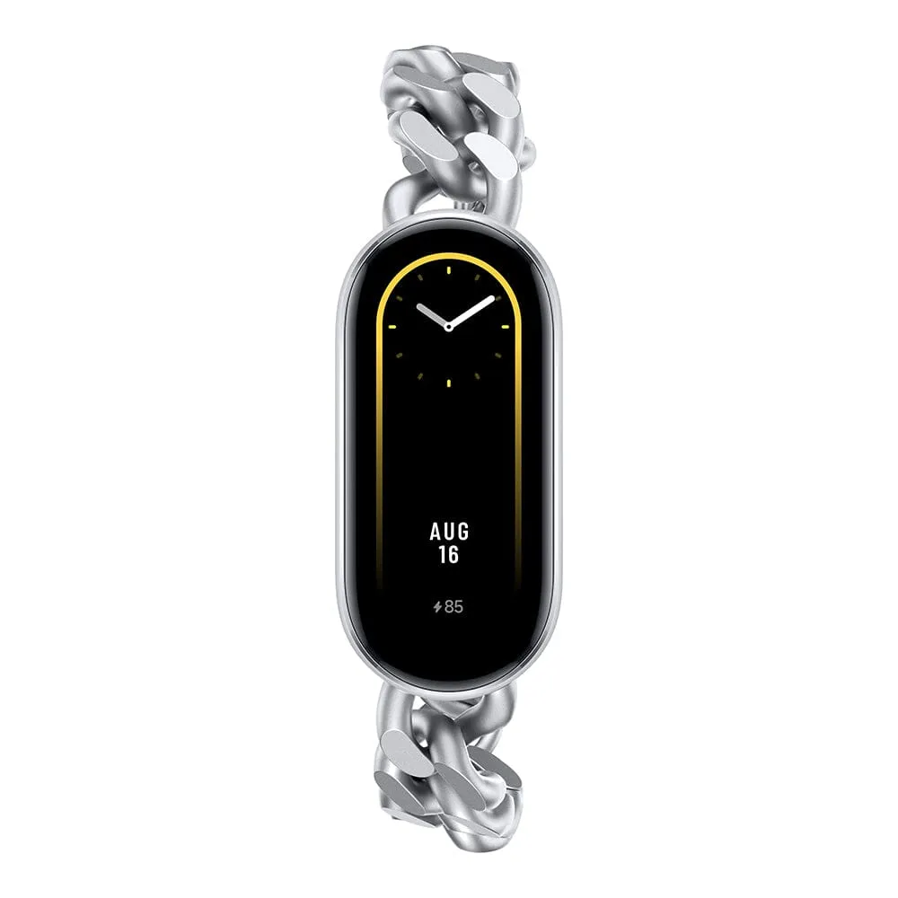 Xiaomi Smart Band 9 Sophisticated Accessory Pendant / Cuban link Bracelet Silver