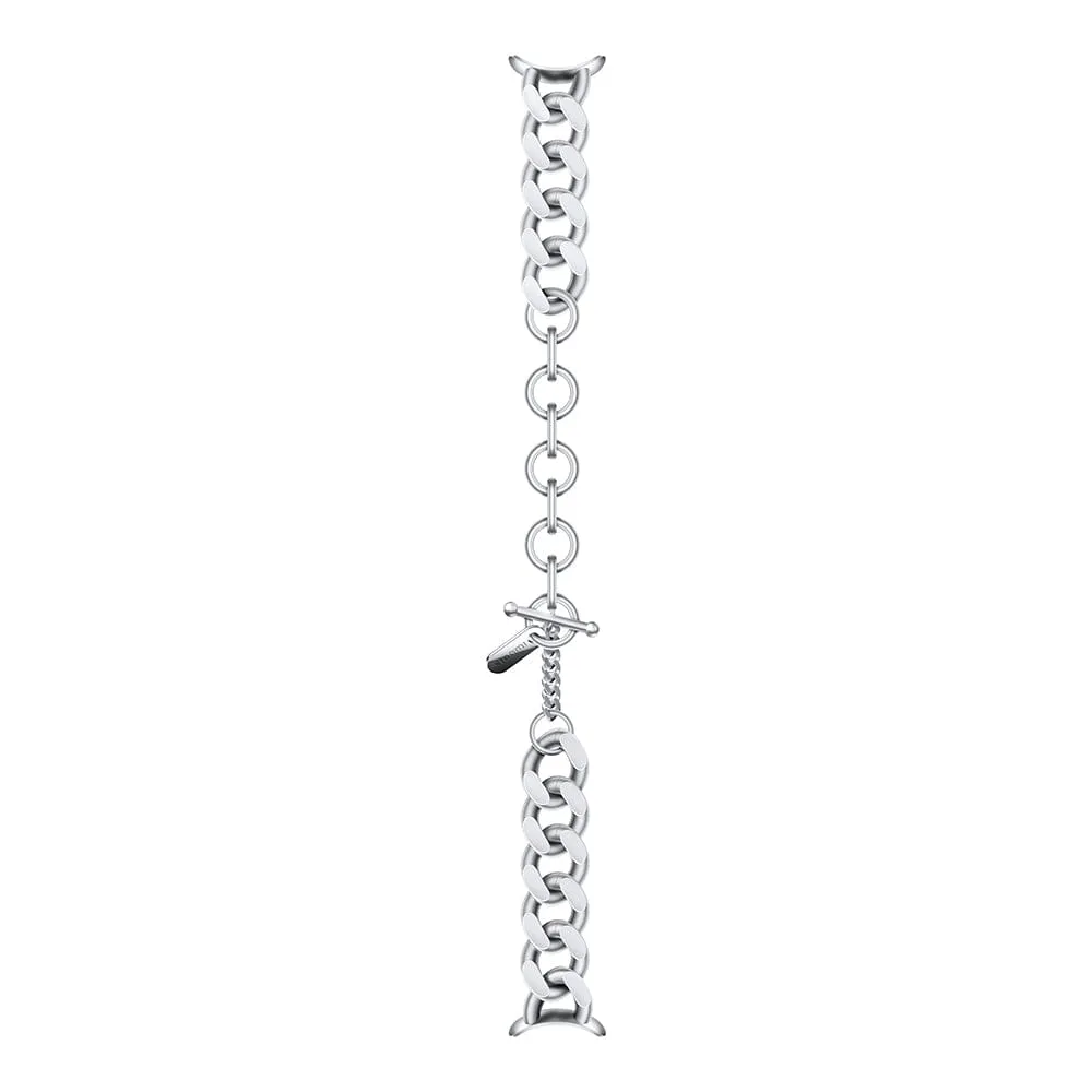 Xiaomi Smart Band 9 Sophisticated Accessory Pendant / Cuban link Bracelet Silver