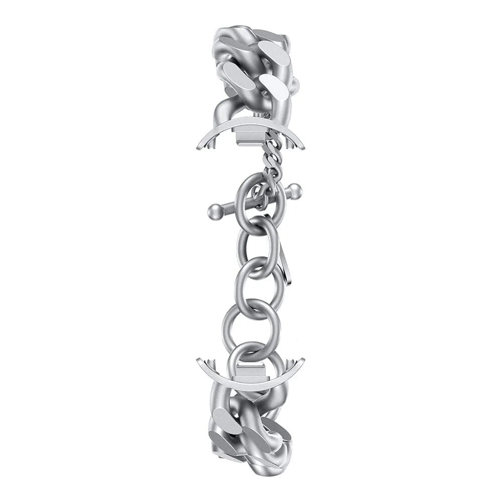 Xiaomi Smart Band 9 Sophisticated Accessory Pendant / Cuban link Bracelet Silver