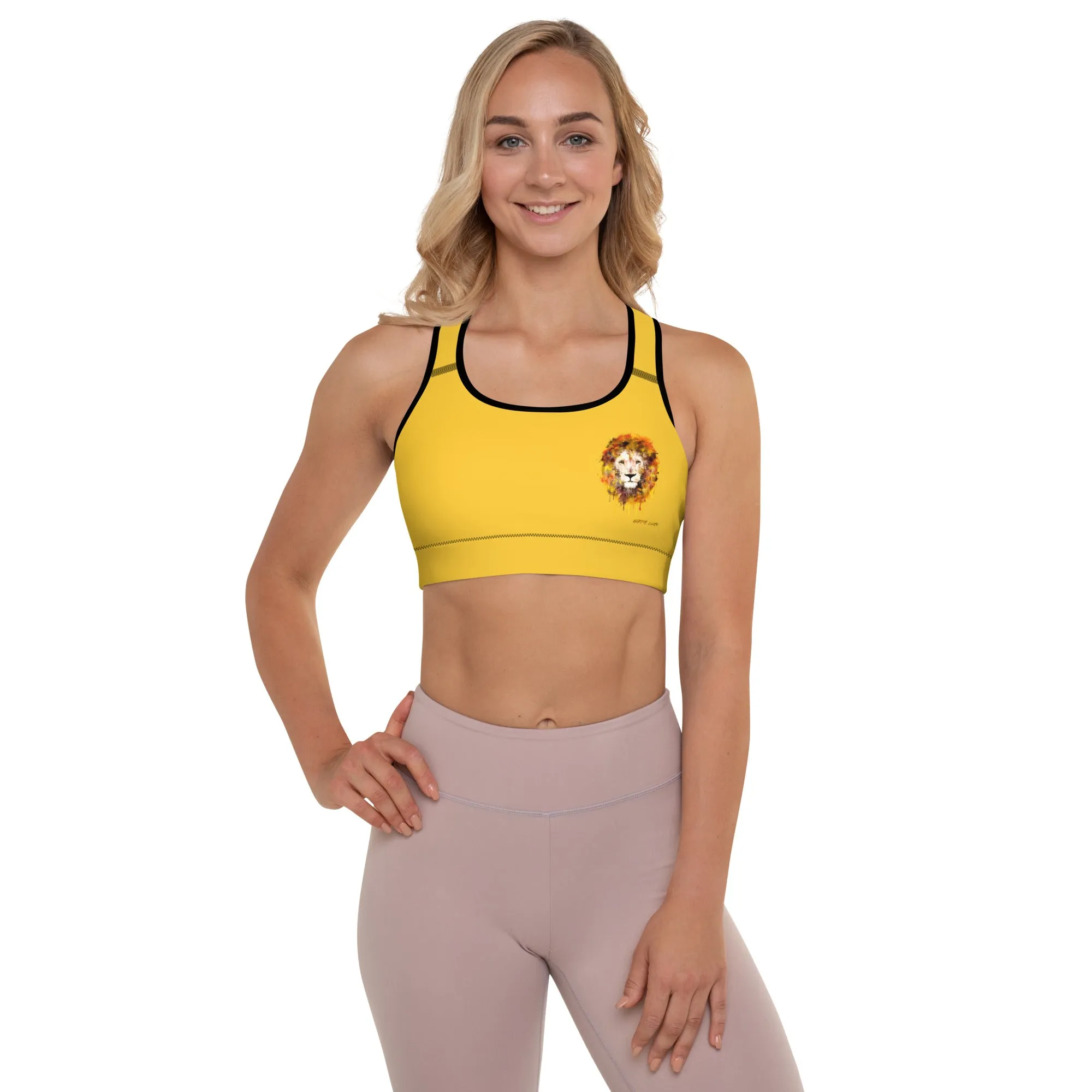 Yellow Sports Bra