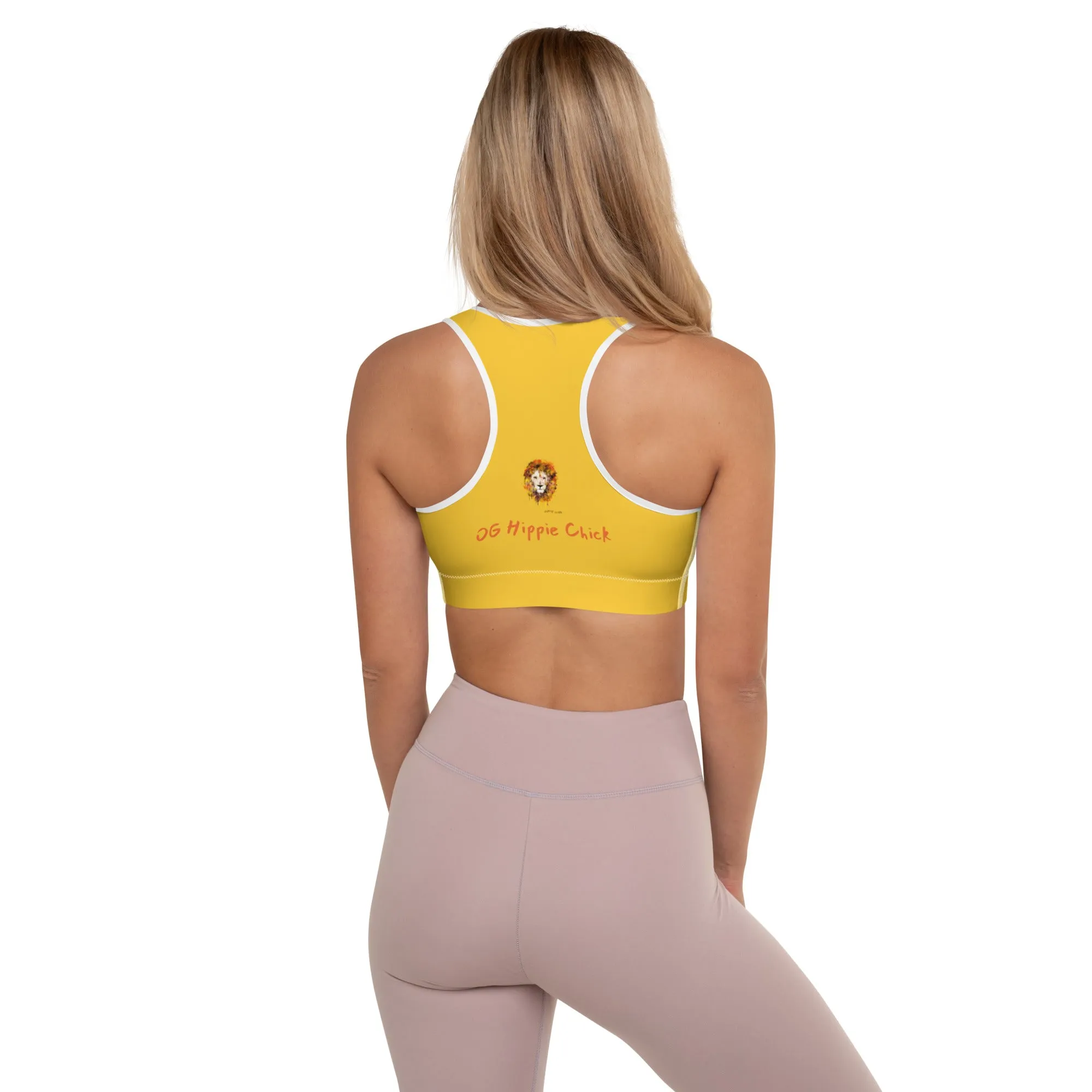 Yellow Sports Bra