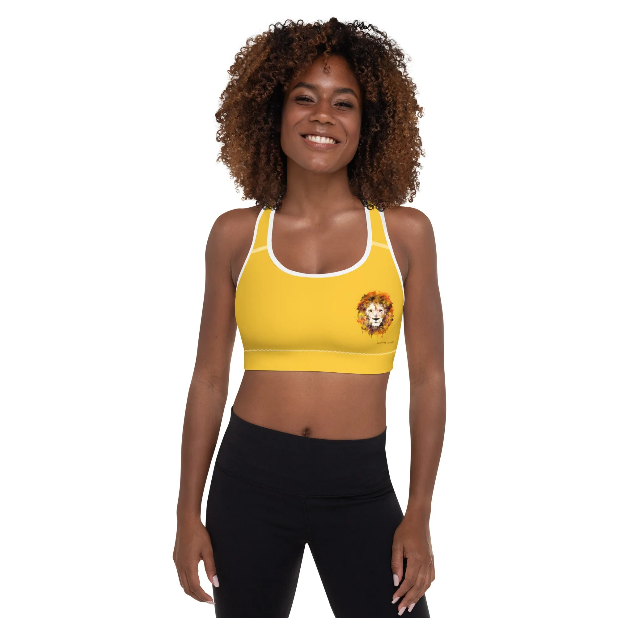 Yellow Sports Bra