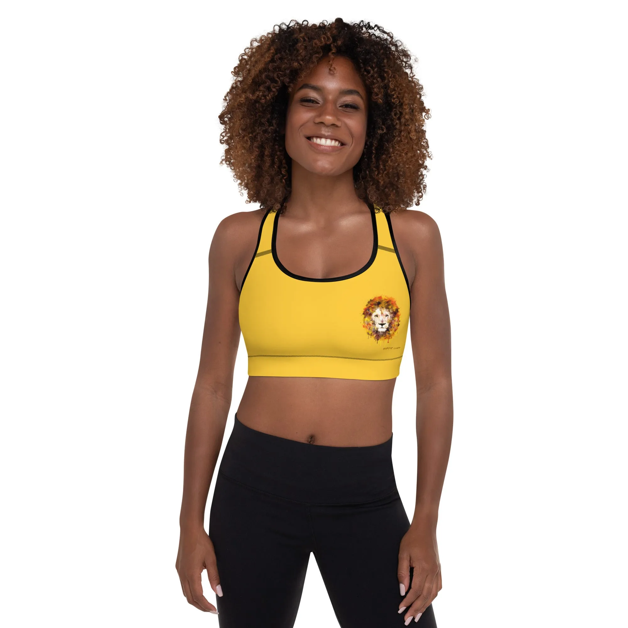 Yellow Sports Bra