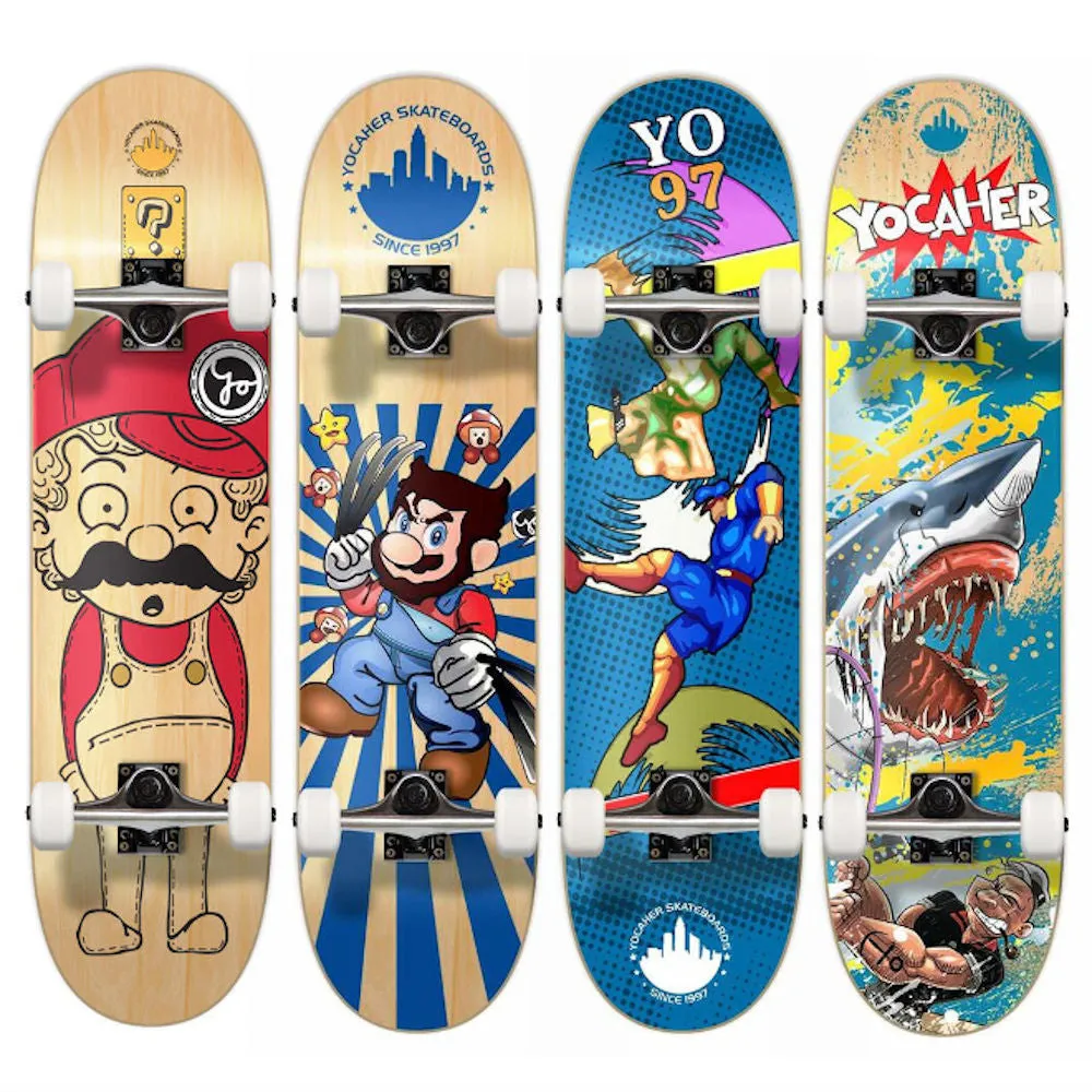 Yocaher Skateboard (7.5") Retro Series