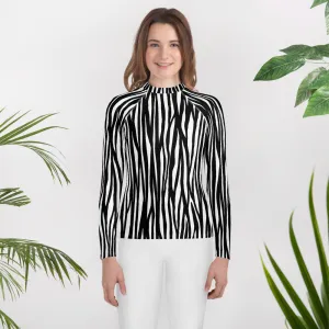 Youth Mountain Zebra Rash Guard