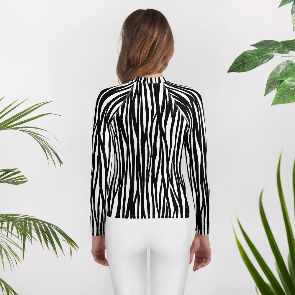 Youth Mountain Zebra Rash Guard