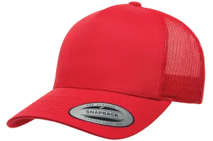 YP CLASSICS® 5-Panel Retro Trucker Cap Red