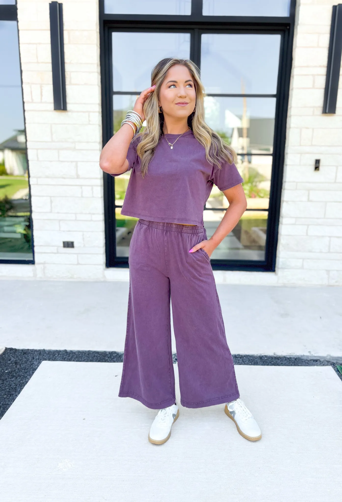 Z SUPPLY Sway Cropped Tee in Cocoa Berry